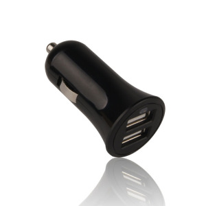 New Private Mode Black Color Two Ports USB Car Charger